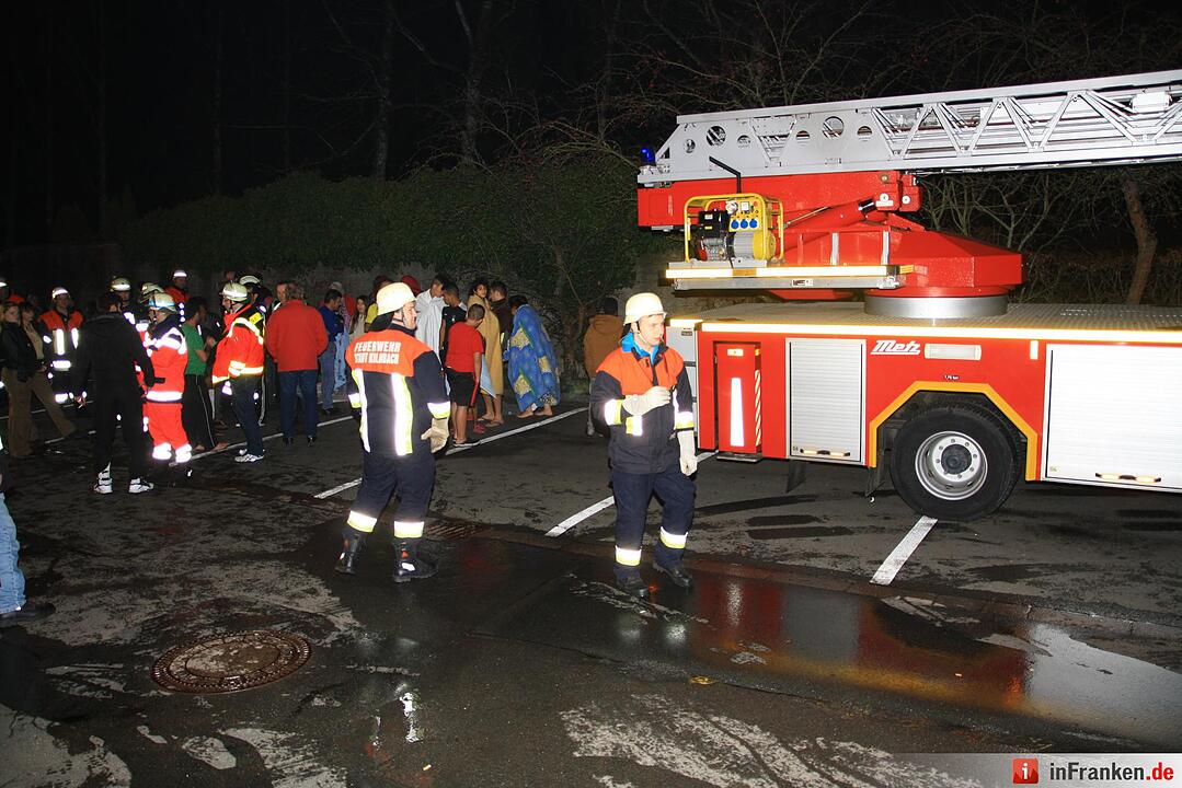 Brand im Asylheim Kulmbach: Großeinsatz