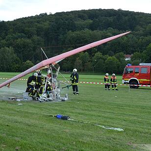 Flugunfall: Trike in Bad Kissingen abgestürzt