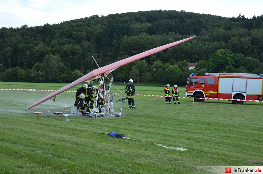 Flugunfall: Trike in Bad Kissingen abgestürzt
