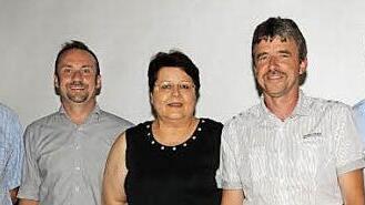 Sie kümmern sich in Zukunft um die Senioren und die Jugend, von links: Alfred Austel (Senioren), Alexander Faust (Jugend), Birgit Ebert (Senioren) und Ralf Schlinke (Jugend) mit Zweitem Bürgermeister Claus Bittenbrünn. Es fehlt Michael Fößel (Jugend).  Foto: Gerold Snater