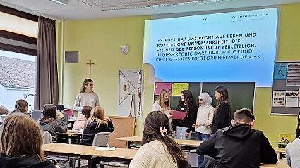 Demokratie-Workshop der Klasse 8d.