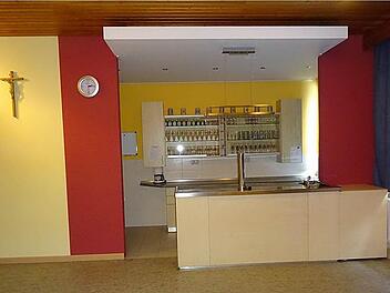 Der neue Ausschankbereich mit einer modernen Theke.  Foto: Heike Schülein