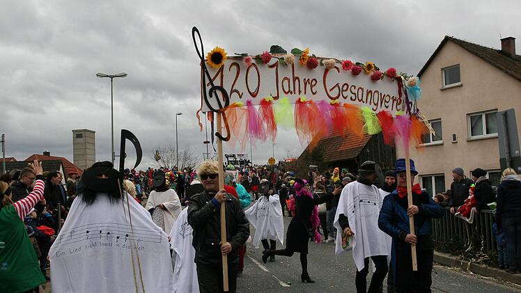 Beim Faschingszug in HirschaidWerner Baier