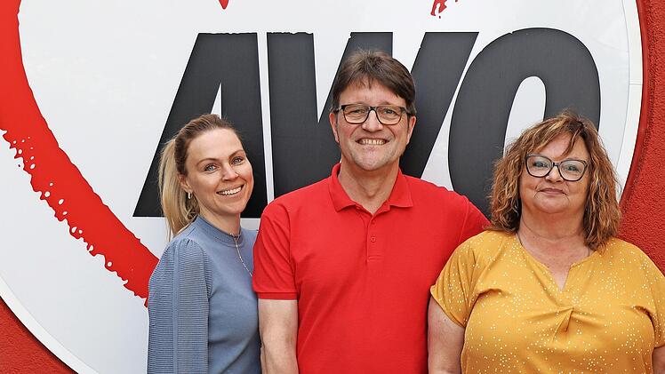 (v.l.): Lisa B&ouml;hme, Einrichtungsleitung Willy-Brandt-Haus, Martin Dorn, neuer Pflegedienstleiter Ambulanter Pflegedienst und Claudia Ditzel, Leiterin der AWO Tagespflege.
