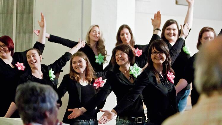 Das Vocalensemble Coburg unter der Leitung von Steffi BergFoto: Jochen Berger