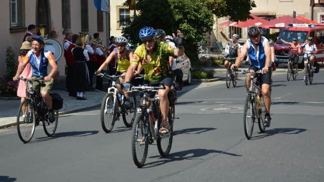 BR-Radltour macht Halt in Münnerstadt Foto: Björn Hein