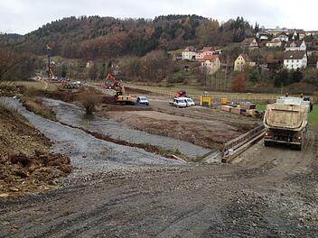 An der Ortsumgehung Untersteinach wird aktuell