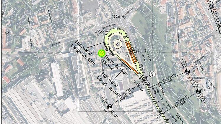 So stellt sich die Wendeschleife der Stub im Plan dar.  Quelle: Stadt
