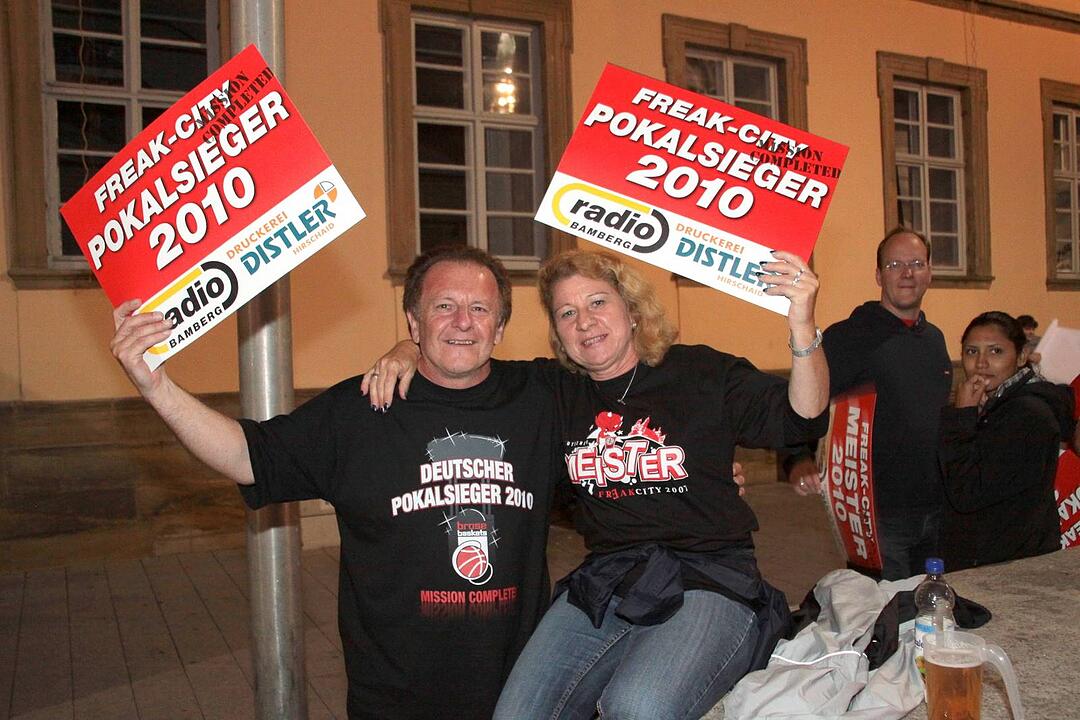 Meisterfeier Brose Baskets Bamberg Maxplatz