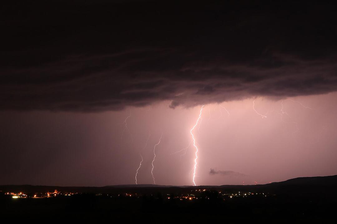 Unwetter über Franken