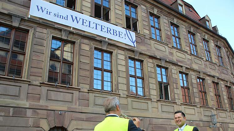 Mit Märschen und Chorälen machten die Musiker auf sich aufmerksam. Foto: Johannes Schlereth