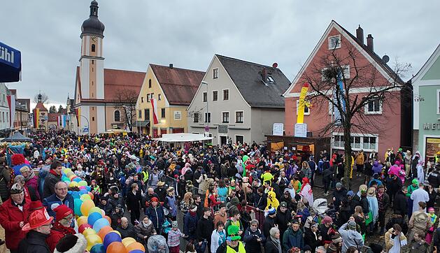 Die Narren sind los: Faschingszug zieht durch Allersberg