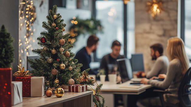 Weihnachten, Arbeiten, Büro, Weihnachtszeit