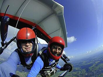 Über dem "Gänsberg" in Ramsthal werden vermutlich schon bald Drachenflieger zu sehen sein. Der Gemeinderat genehmigte einen entsprechenden Antrag. Foto: privat