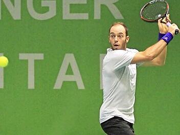 Tim Pütz, 2014 Finalist in Eckental, präsentierte sich in seinem Qualifikationsendspiel nach langer Verletzungspause von seiner besten Seite und zog ins Hauptfeld ein.  Fotos: Bertram Wagner