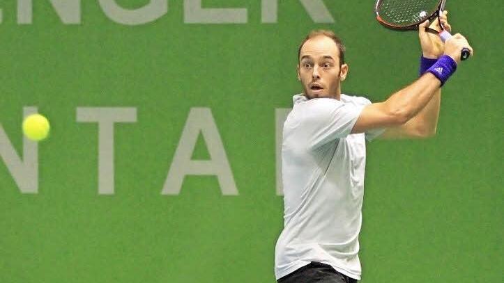 Tim Pütz, 2014 Finalist in Eckental, präsentierte sich in seinem Qualifikationsendspiel nach langer Verletzungspause von seiner besten Seite und zog ins Hauptfeld ein.  Fotos: Bertram Wagner
