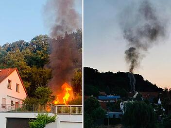 Hallstadt: Schwarze Rauchwolke über Hallstadt - Brand verursacht "massive Rauchentwicklung"