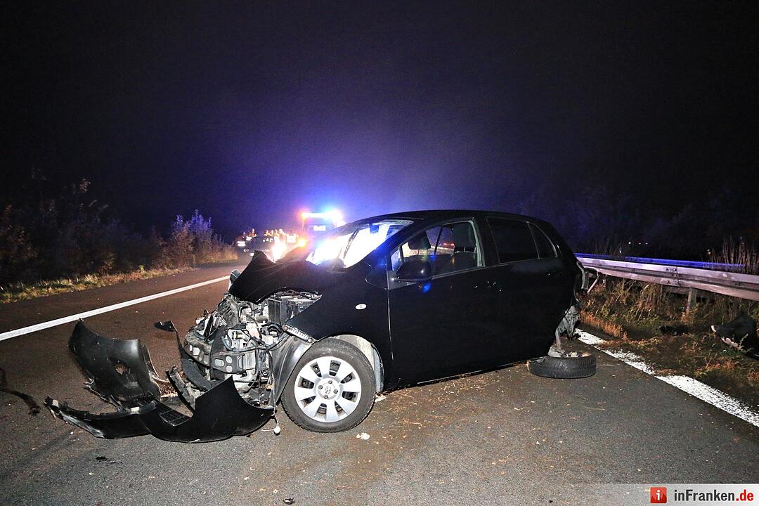 Karambolage auf der A70 bei Oberhaid