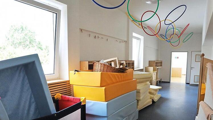 Was zu retten war, wurde gerettet und muss nun neu untergebracht werden in der Merkendorfer Kita St. Martin Alle Fotos: Barbara Herbst
