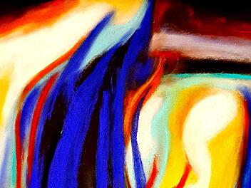 Dieses ausgestellte Bild stammt von Monika Huther aus Ebern