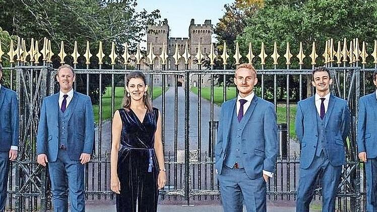 K&ouml;nigliche Vokalmusik in der Kirche St. Moriz: The Queen&rsquo;s Six gastieren mit neuer S&auml;ngerin am 1. Juni in Coburg.