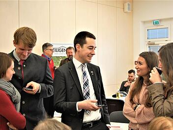 Im Heiligenhof konnten junge Europäer Informationen austauschen.  Foto: Sigismund von Dobschütz