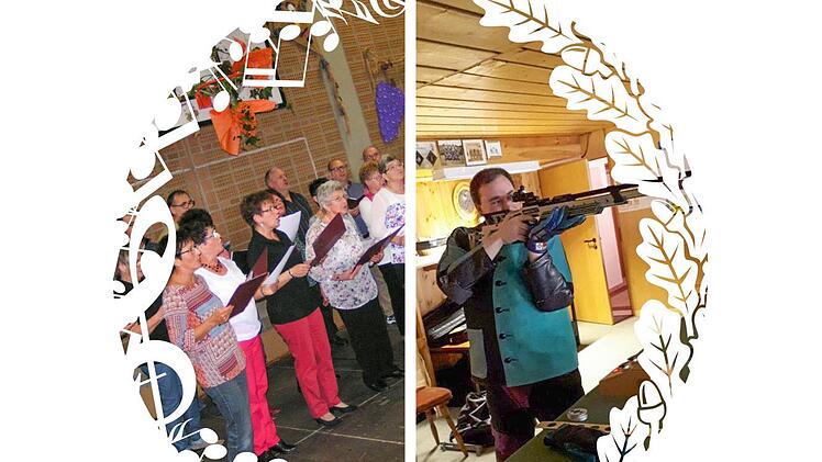 Der Gesangverein Weilersbach  und ein Mitglied der SG Andreas Hofer Gosberg.Heidi Amon (l.)/privat (r.)
