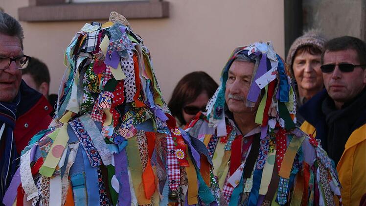Mitten im Faschingszug in Westheim. Foto: Gerd Schaar