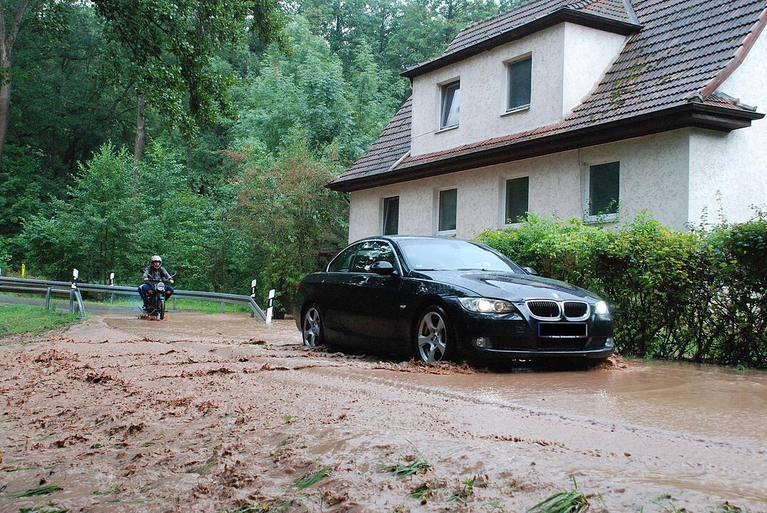 Schweres Unwetter und Überschwemmungen im Kreis Coburg