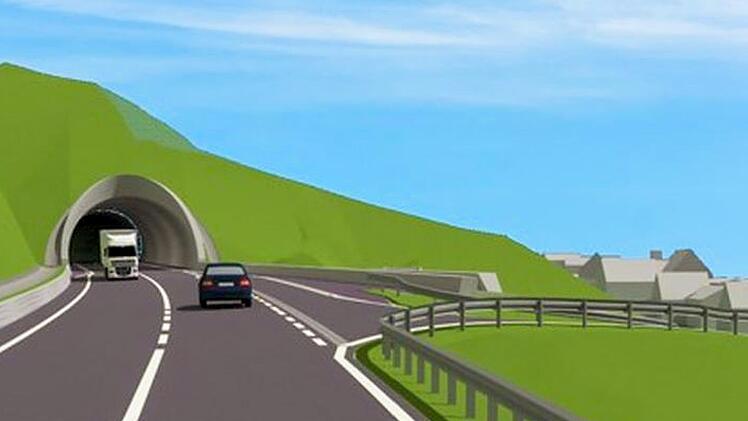 Schon 2027 soll es bei Kauerndorf auf der B 289 durch den Tunnel gehen.