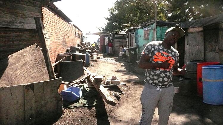 Blick in die Straßen der Townships Foto: Günther Geiling