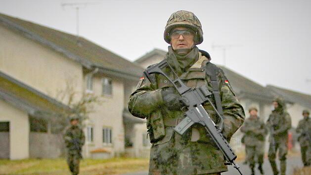 Zu den Aufgaben des Heimatschutzregiments 1 geh&ouml;rt es auch, Liegenschaften der Bundeswehr zu sch&uuml;tzen.