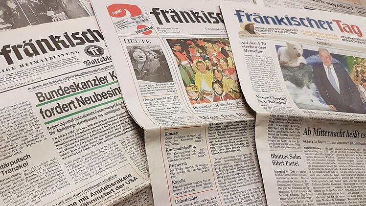 Die FT-Silvesterausgaben aus den Jahren (v. l.) 1987, 1997 und 2007.Marco Meißner