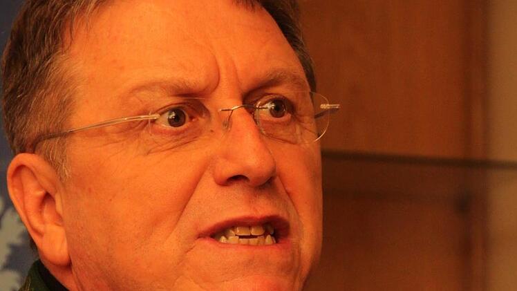 Henry Schramm beim politischen Aschermittwoch der CSU im Gasthof Geuther. Foto: Jürgen Gärtner