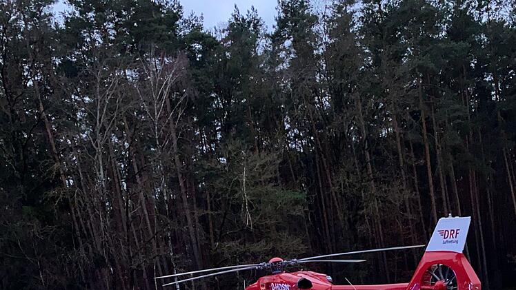Auch der Rettungshubschrauber war im Einsatz