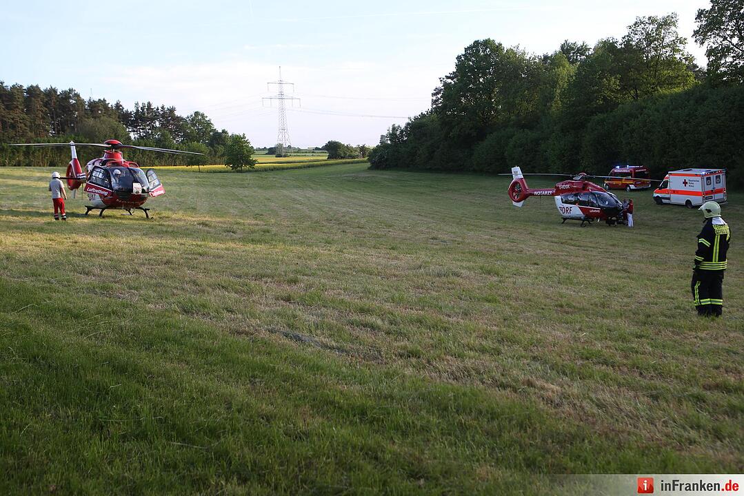 Motorräder prallen am Würgauer Berg frontal zusammen – zwei Schwerverletzte