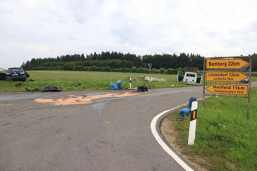 Schwerer Unfall im Landkreis Bamberg