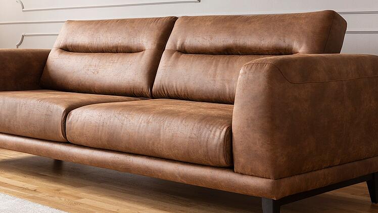 Couch, Sofa, Ledercouch, Ledersofa, Wohnzimmer
