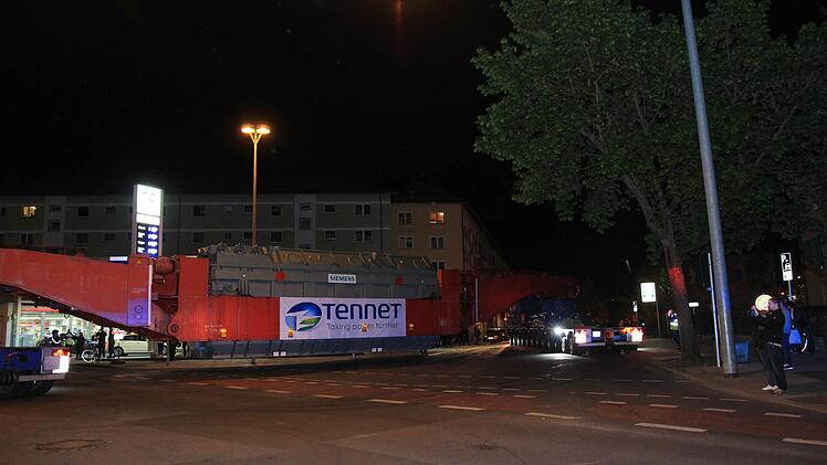 Schwertransporter Bamberg am 5. Mai 2015 Foto: Ferdinand Merzbach