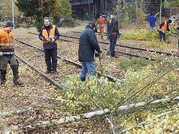 Bei frostigen Temperaturen haben zwölf freiwillige Helfer - und Helferinnen - für Ordnung gesorgt. Foto: privat
