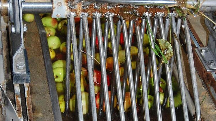 In der Firma Fruchtsäfte Hofmann.