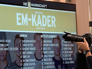 Diese 27 Spieler stehen im vorläufigen Kader für die Europameisterschaft 2016 in Frankreich.  Foto: dpa