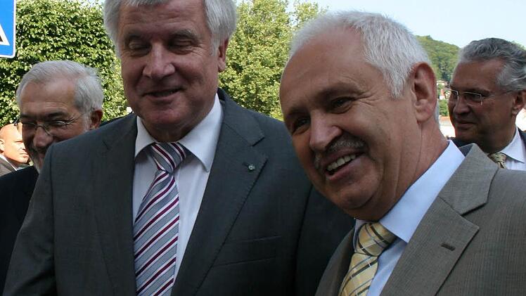 Robert Kiesel und Ministerpräsident Horst Seehofer