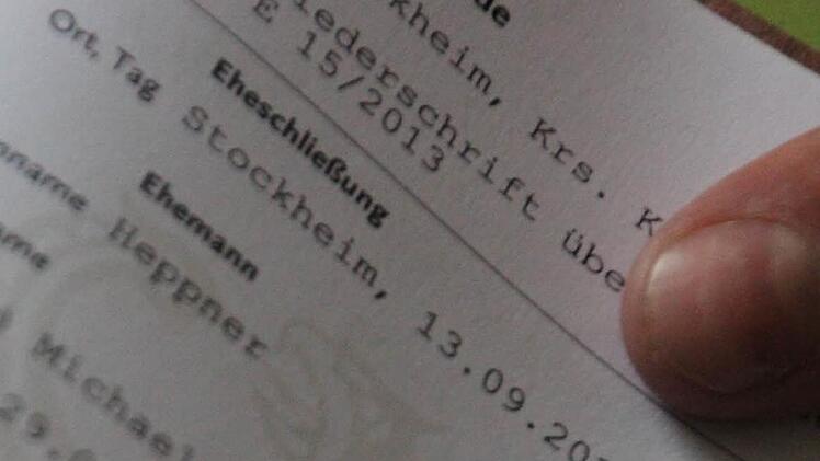 Am 13. September 2013 ging es in Stockheim zur Trauung. Foto: Marco Meißner