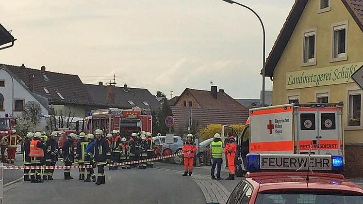 Die Polizei sperrt das Gelände um das Gasleck weiträumig ab. Foto: Jürgen Gärtner