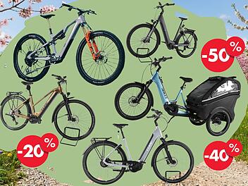 Cube E-Bikes im Fr&uuml;hjars-Sale bei Rebike