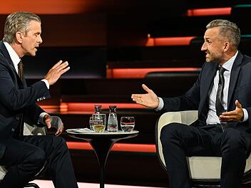 AfD-Politiker Ulrich Siegmund (rechts) und ZDF-Moderator Markus Lanz lieferten sich am Donnerstagabend ein hitziges Wortgefecht.