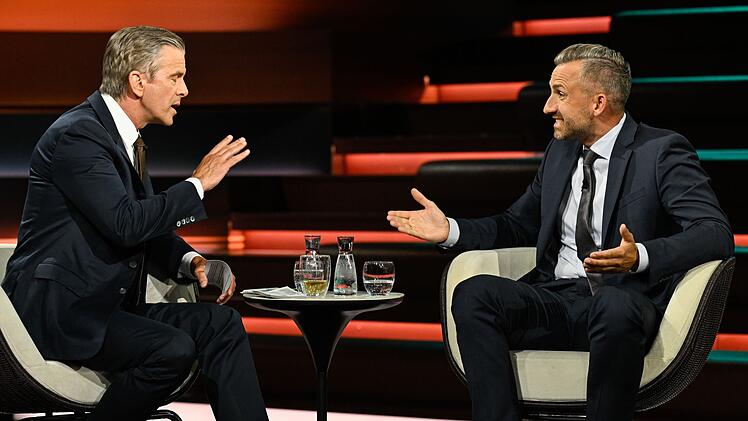 AfD-Politiker Ulrich Siegmund (rechts) und ZDF-Moderator Markus Lanz lieferten sich am Donnerstagabend ein hitziges Wortgefecht.