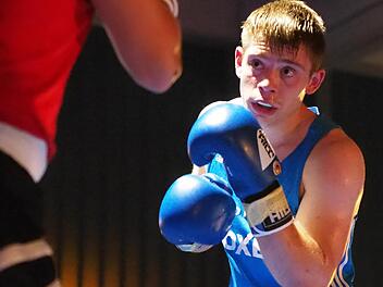 Einer der erfolgreichen Bad Kissinger Boxer: Florian Säwert, der gegen Angelo Limba nach Punkten gewann.  Fotos: Jürgen Schmitt