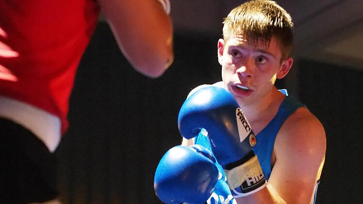 Einer der erfolgreichen Bad Kissinger Boxer: Florian Säwert, der gegen Angelo Limba nach Punkten gewann.  Fotos: Jürgen Schmitt